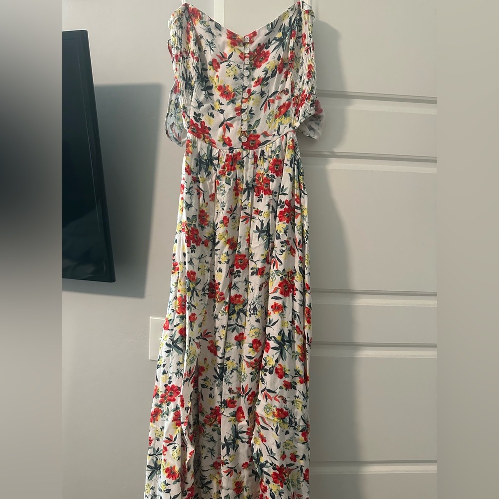 Lush Vibrant Floral Maxi Dress